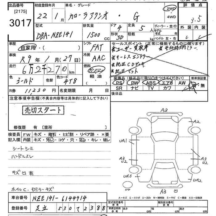 TOYOTA COROLLA AXIO