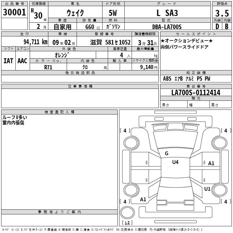 DAIHATSU WAKE
