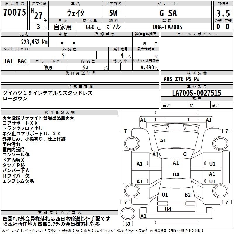 DAIHATSU WAKE