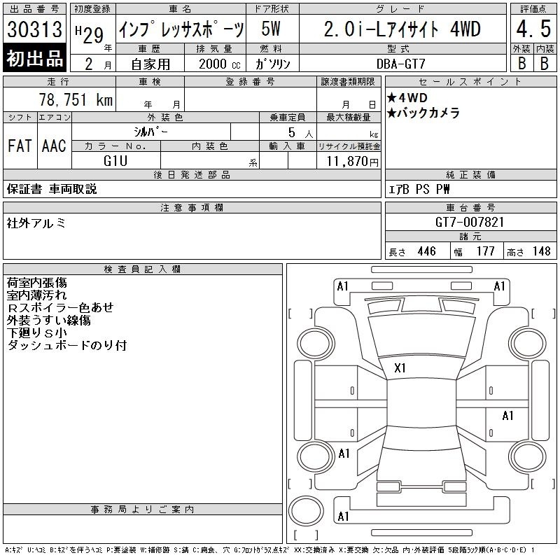 SUBARU XV