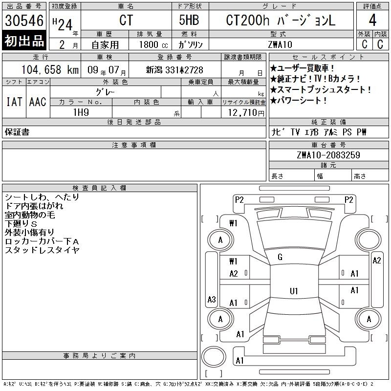 LEXUS CT200H