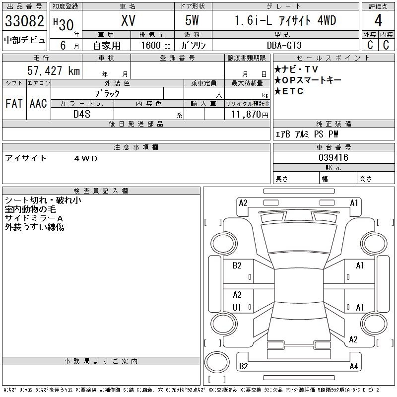 SUBARU XV