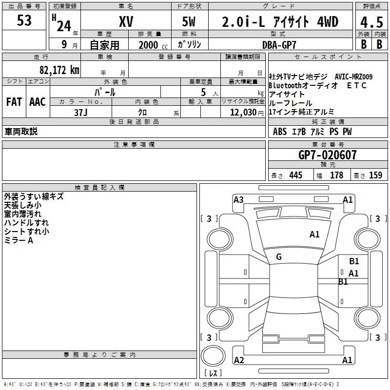 SUBARU XV