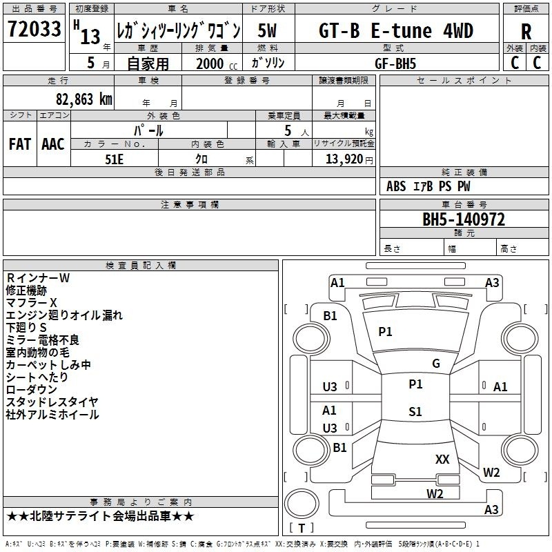 SUBARU LEGACY