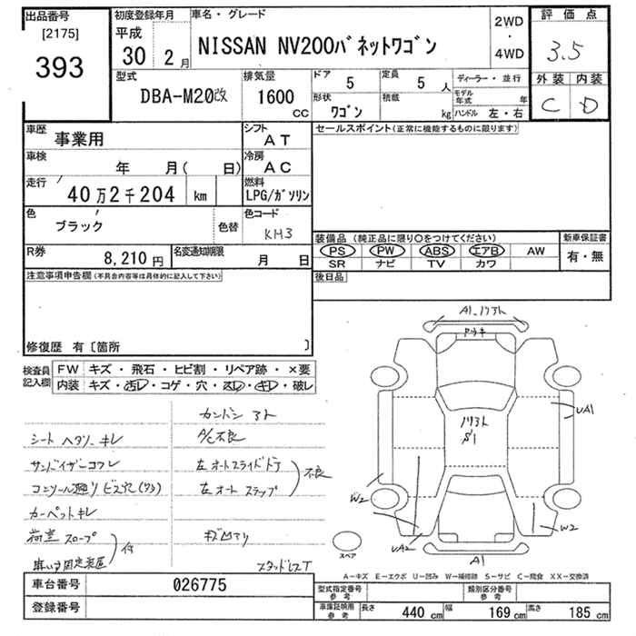 NISSAN NV200