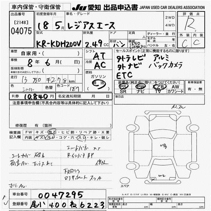 TOYOTA REGIUS ACE