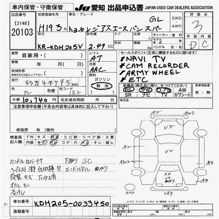 TOYOTA REGIUS ACE
