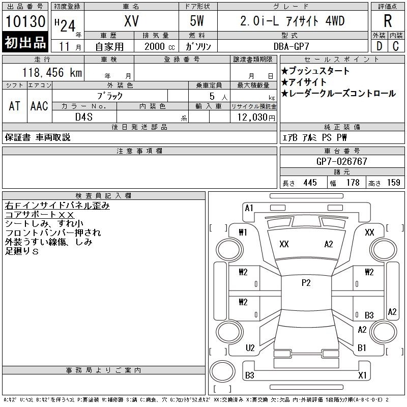 SUBARU XV