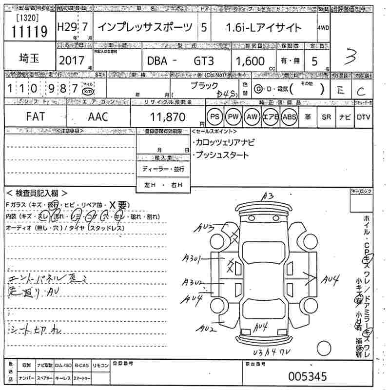 SUBARU XV