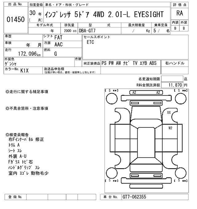 SUBARU IMPREZA