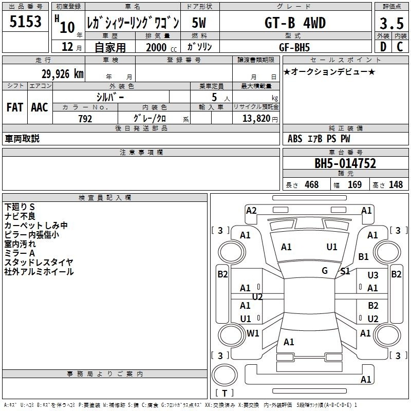 SUBARU LEGACY