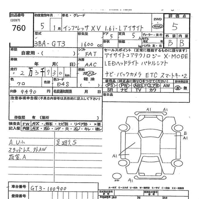 SUBARU XV