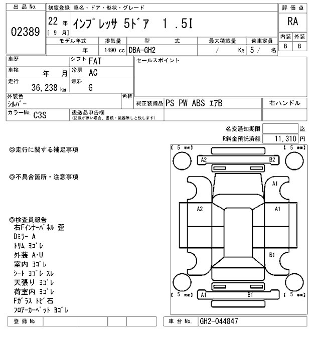SUBARU IMPREZA