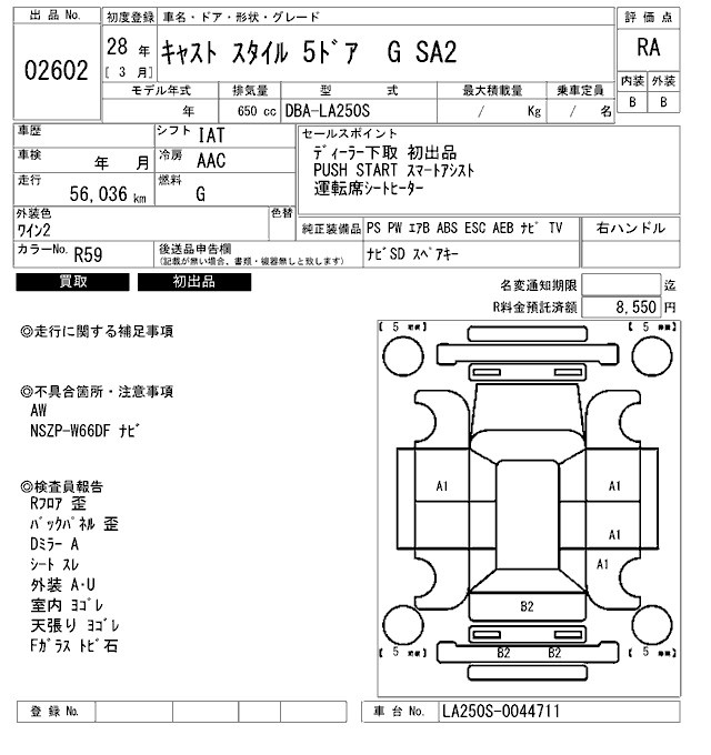 DAIHATSU CAST