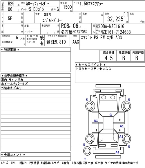 TOYOTA COROLLA FIELDER