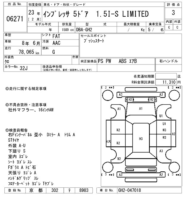 SUBARU IMPREZA