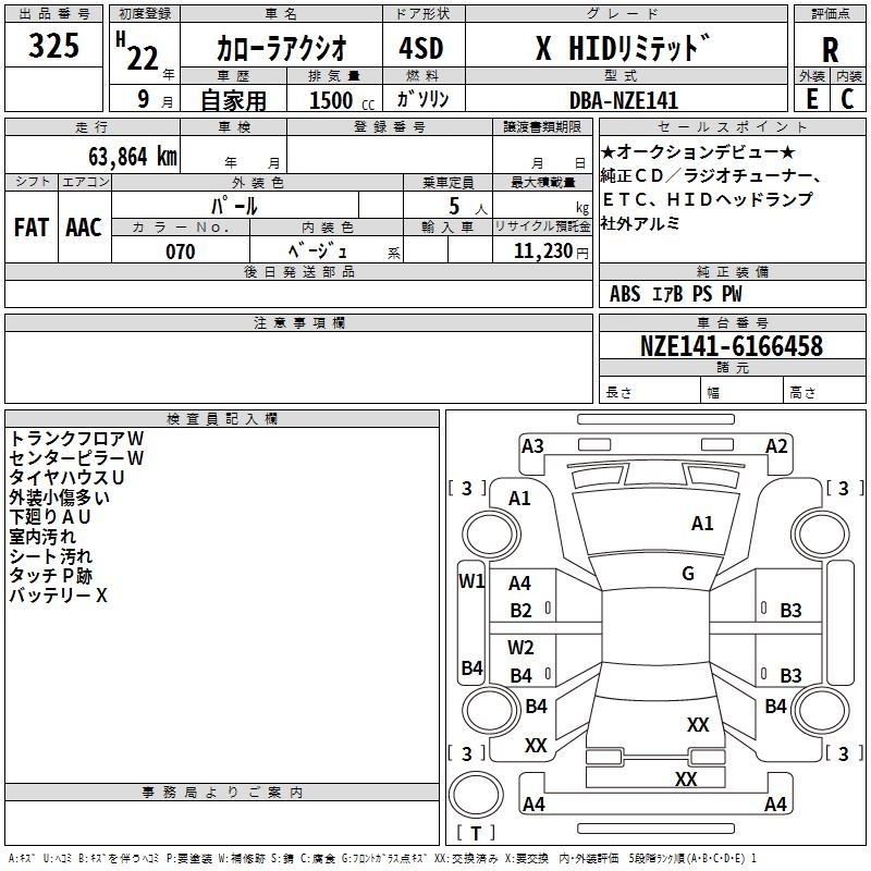 TOYOTA COROLLA AXIO