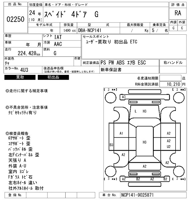 TOYOTA SPADE