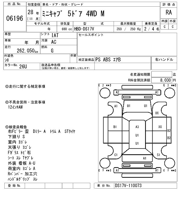 MITSUBISHI MINICAB