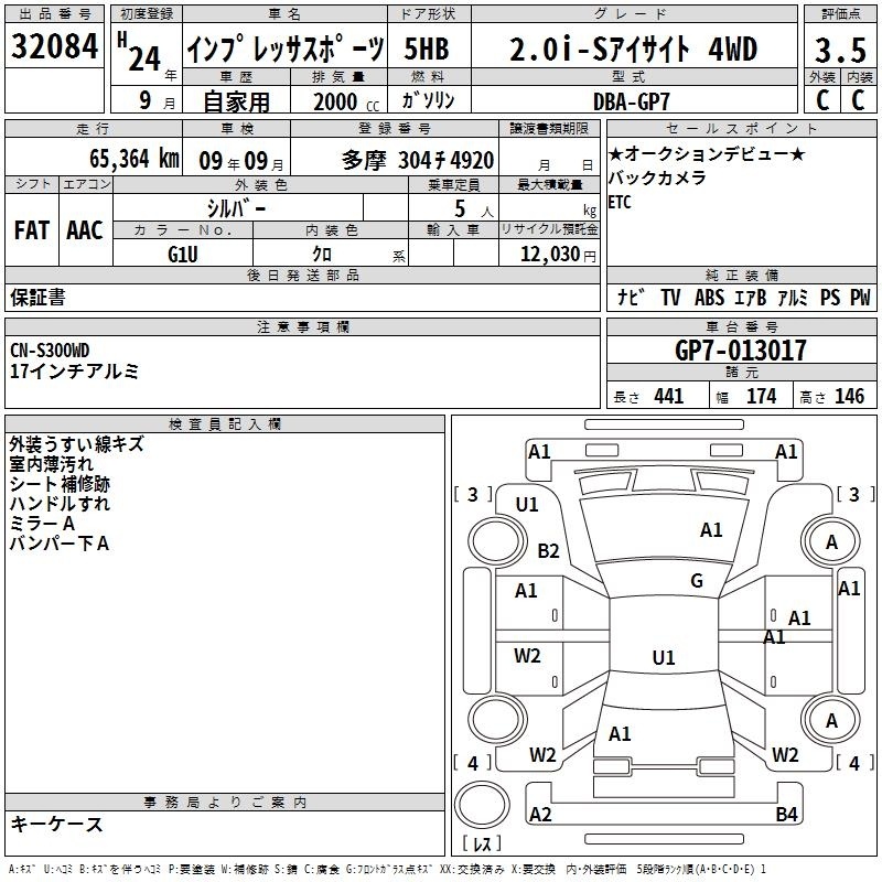 SUBARU XV