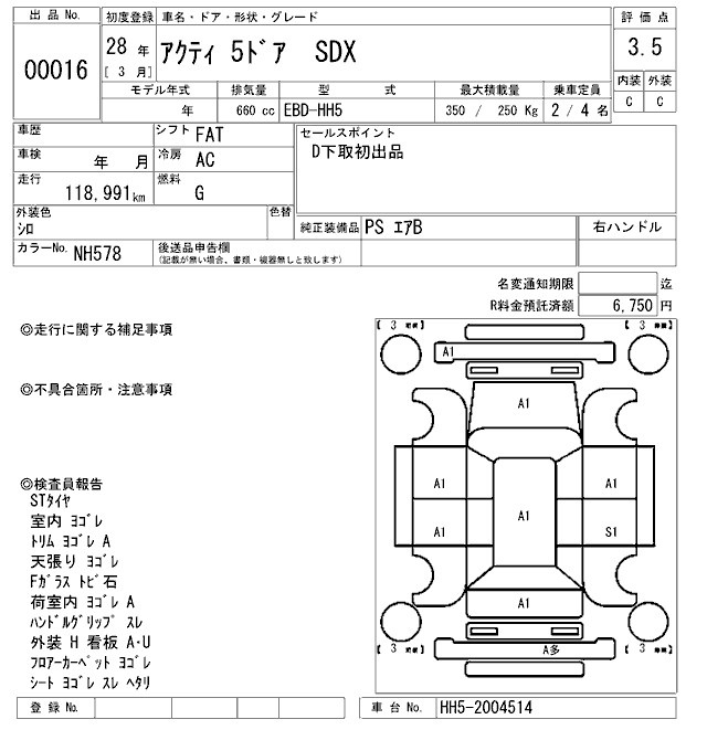 HONDA ACTY