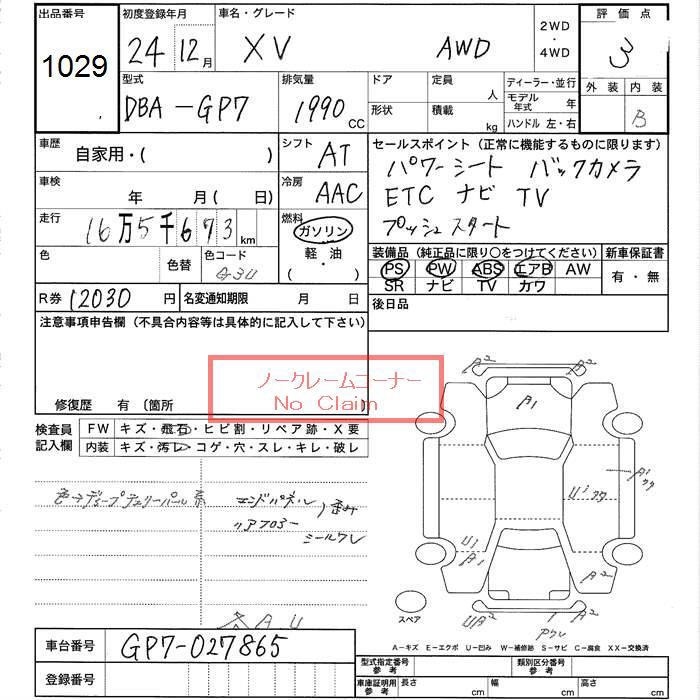SUBARU XV