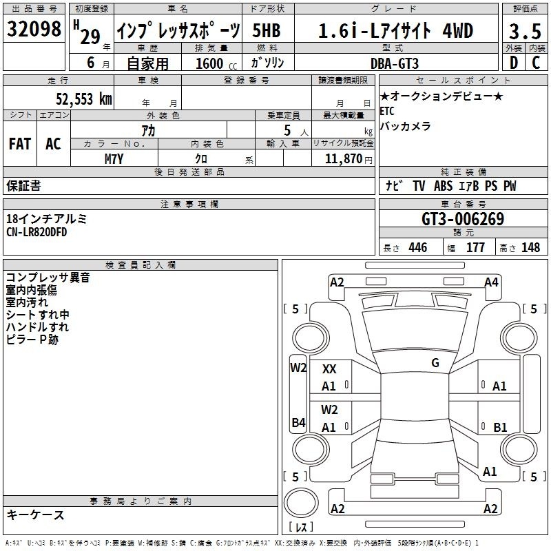 SUBARU XV