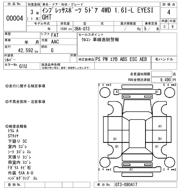 SUBARU XV