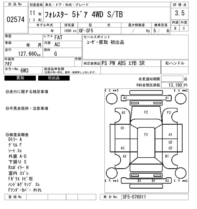 SUBARU FORESTER