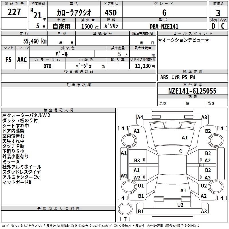 TOYOTA COROLLA AXIO