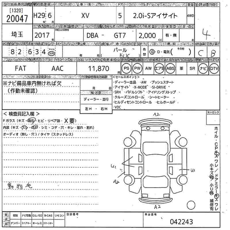 SUBARU XV