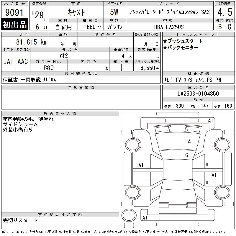 DAIHATSU CAST
