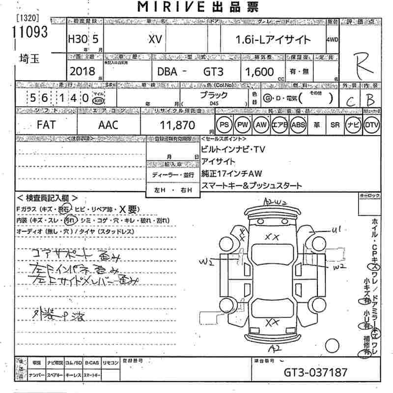 SUBARU XV