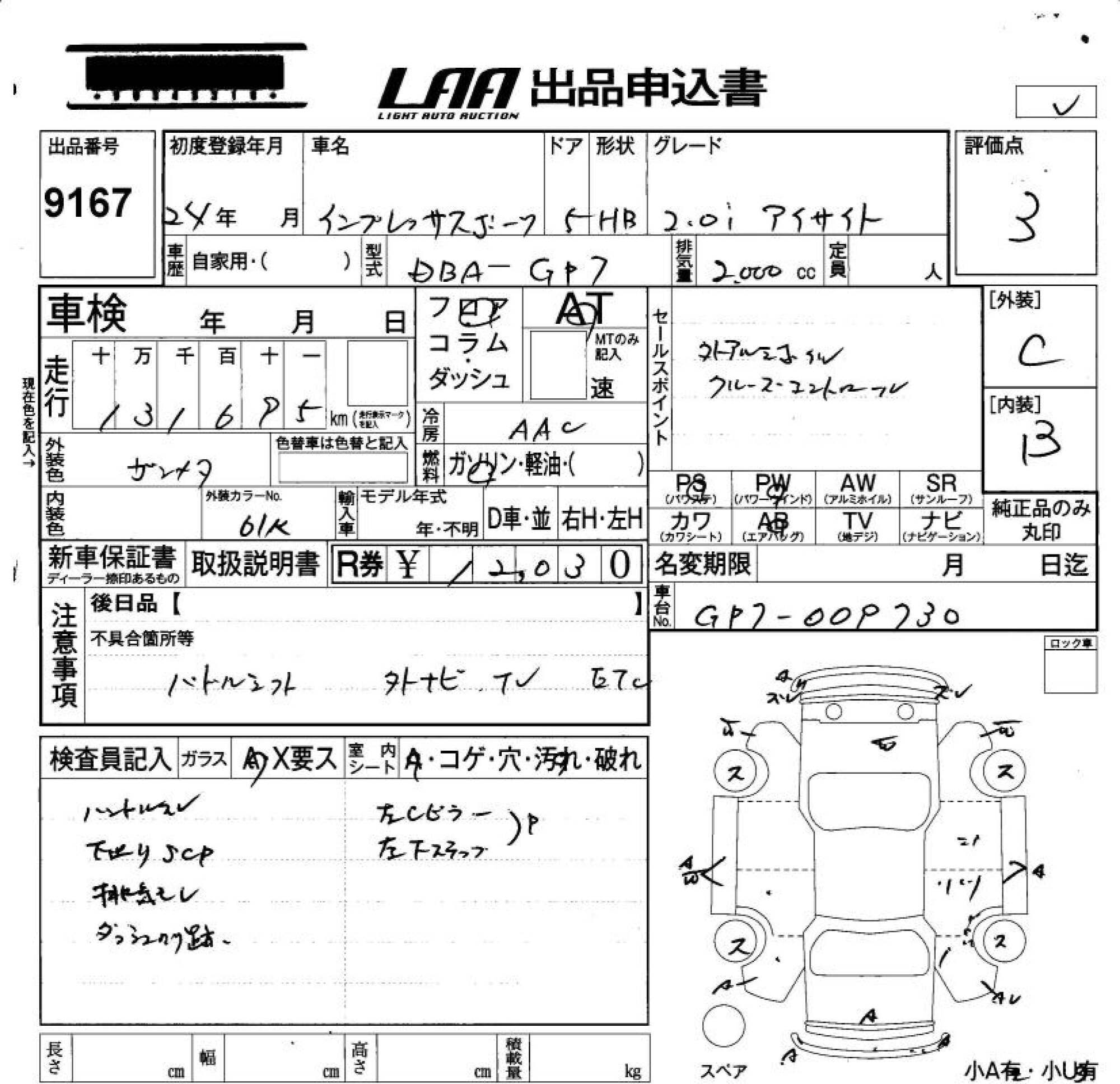 SUBARU XV