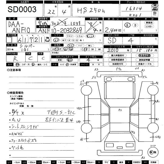 LEXUS HS250H