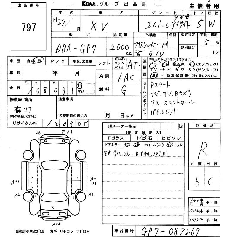 SUBARU XV