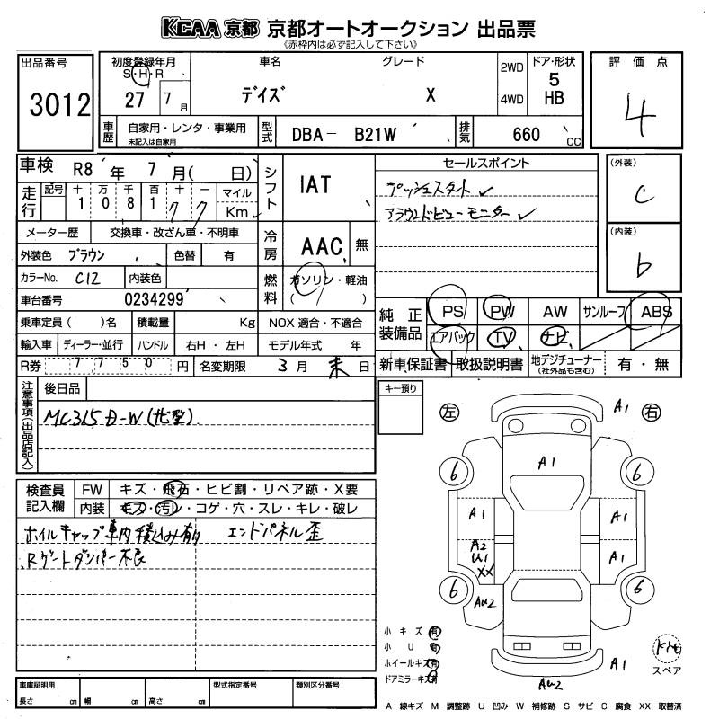 NISSAN DAYZ