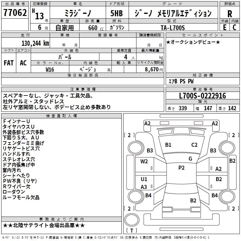 DAIHATSU MIRA GINO