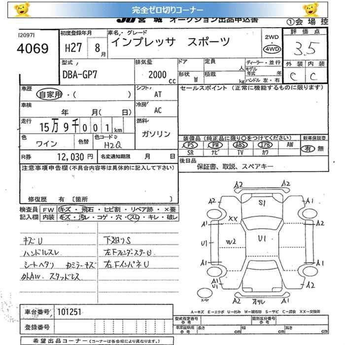 SUBARU XV