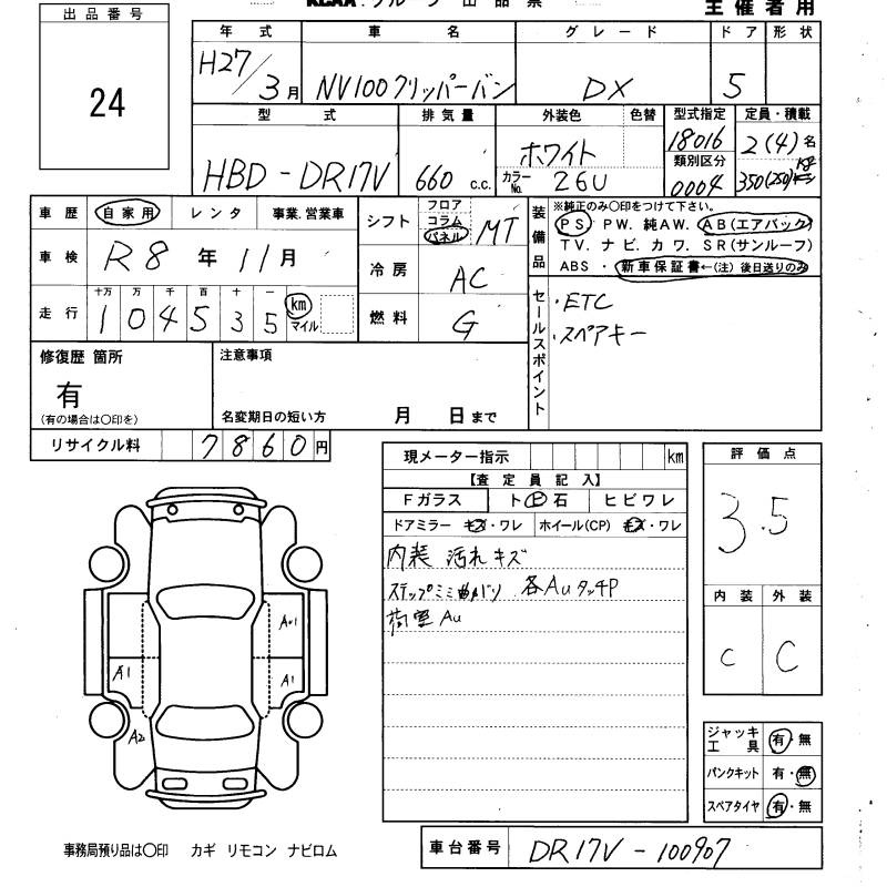 NISSAN NV100 CLIPPER