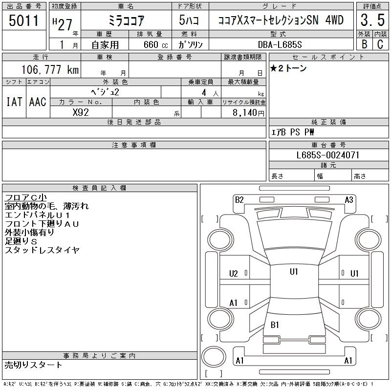 DAIHATSU MIRA COCOA