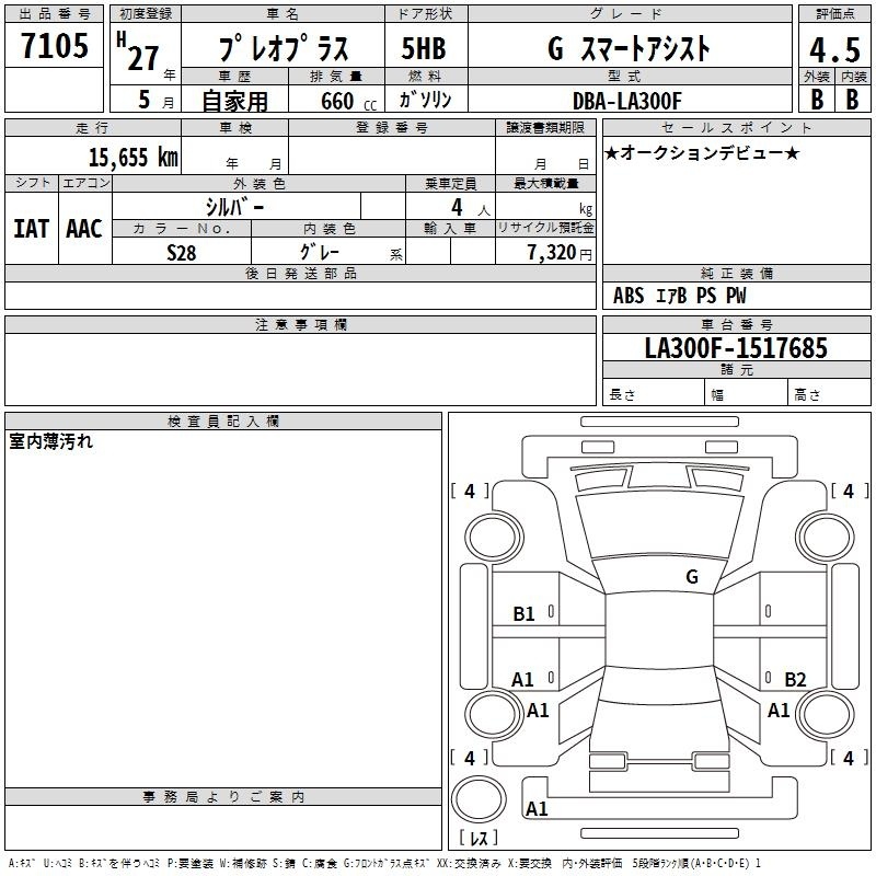 SUBARU PLEO PLUS