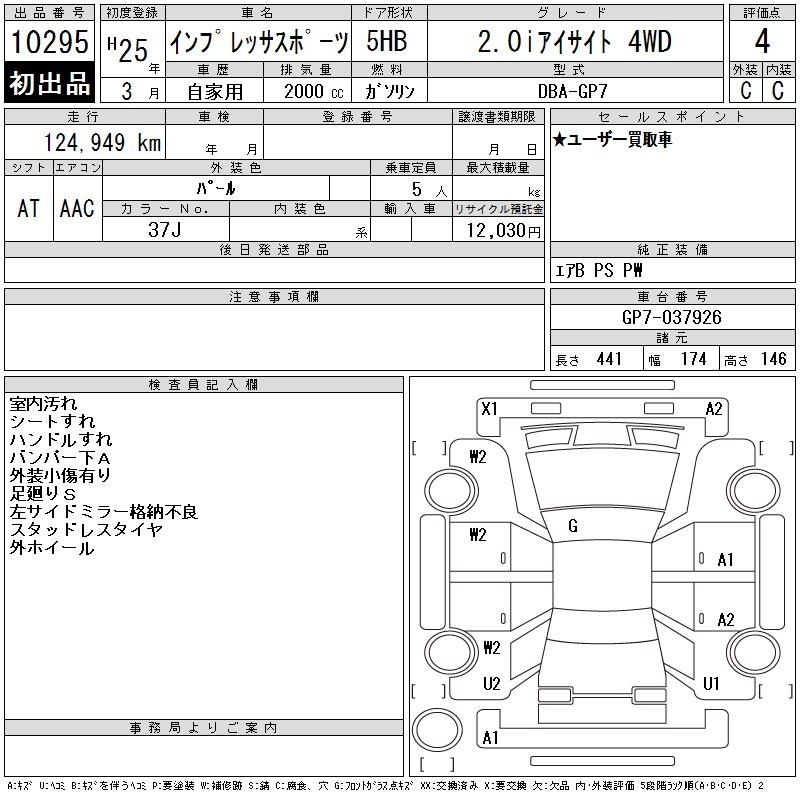 SUBARU XV