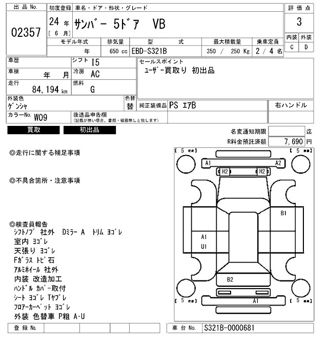 SUBARU SAMBAR