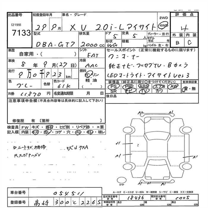SUBARU XV