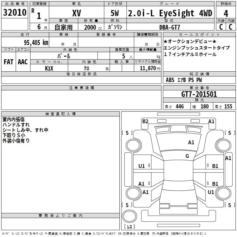 SUBARU XV