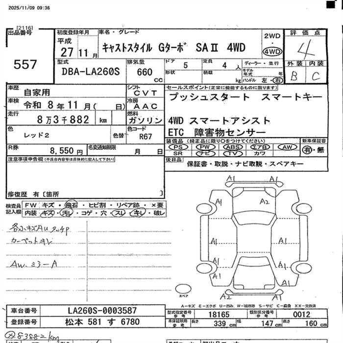 DAIHATSU CAST
