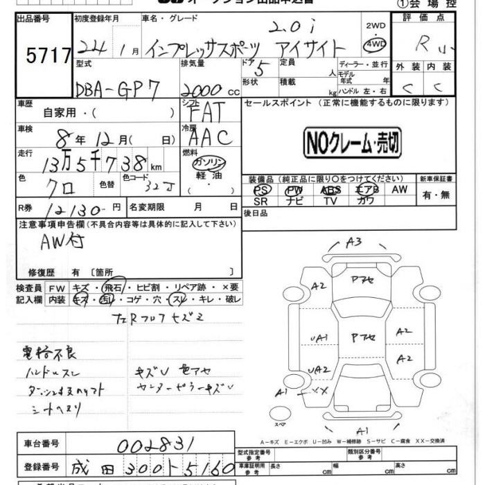 SUBARU XV
