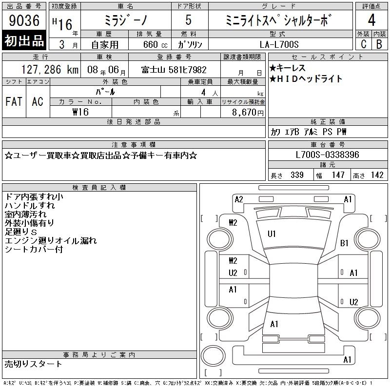 DAIHATSU MIRA GINO
