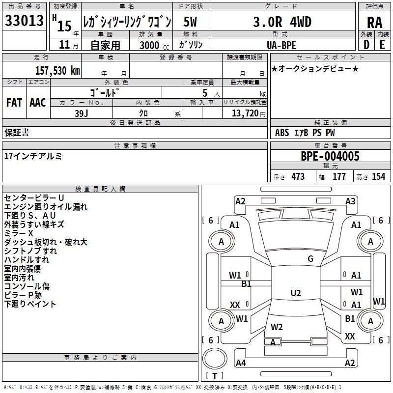 SUBARU LEGACY